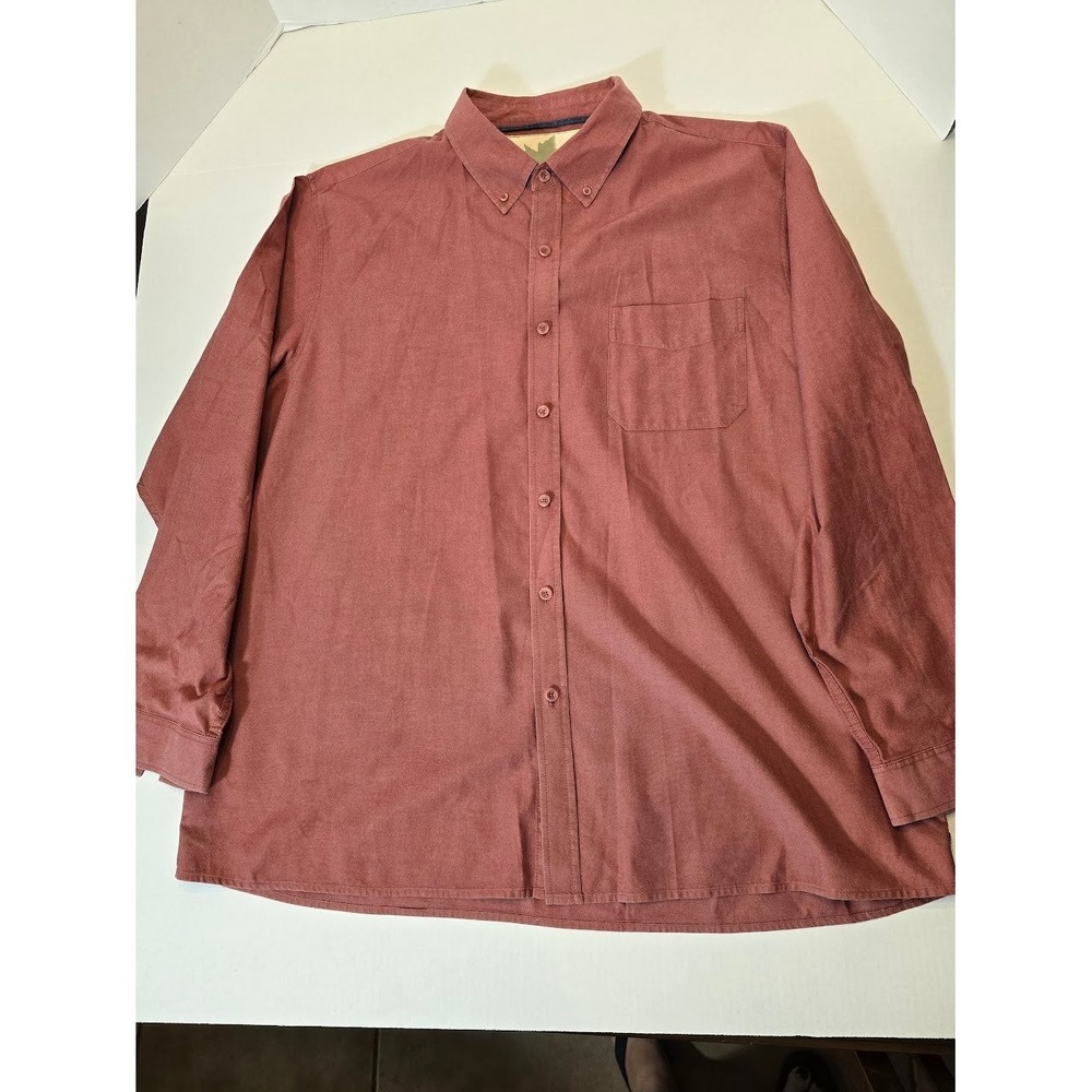 EK-Go Green XXL Mens Button‎ Down Shirt Long Sleeve Organic Apparel
